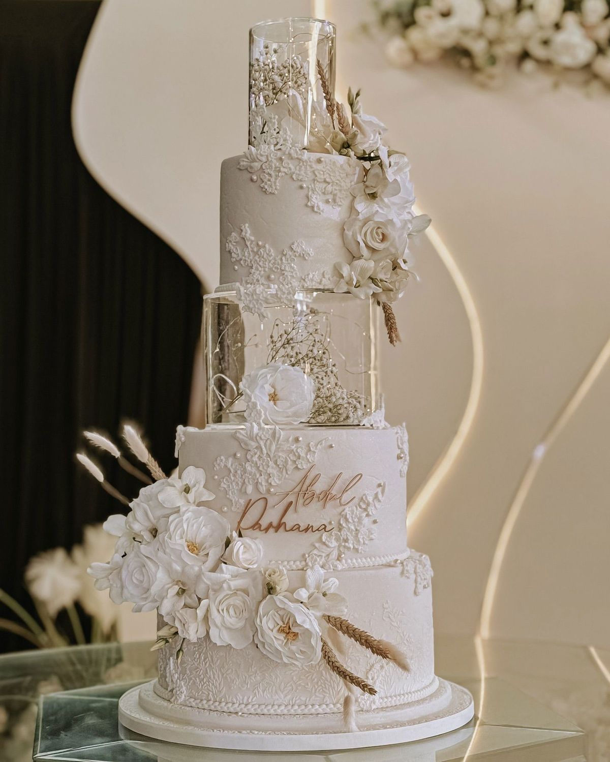 Frosted Winter Wedding Cake | For Better For Worse Frosted Winter Wedding Cake | For Better For Worse